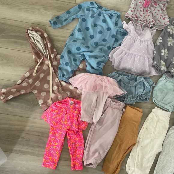 Lot of Baby Girl 22 Pieces Spring Summer Clothing Set 3-6M - Picture 2 of 12